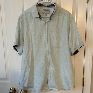 Heritage Sky Blue Casual Button Down Shirt